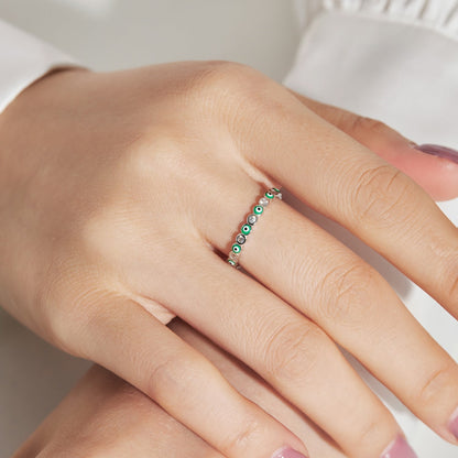 [ELAN LUXE]Sparkling Vibrant Round Shape Daily Ring