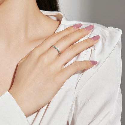 [ELAN LUXE]Sparkling Vibrant Round Shape Daily Ring
