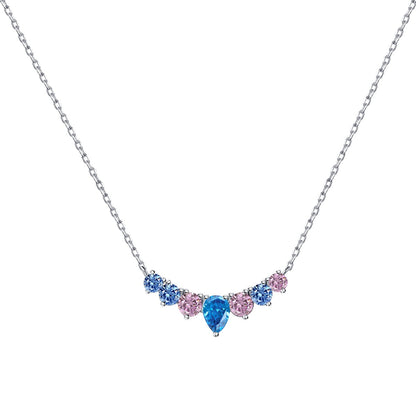 [ELAN LUXE]Dainty Colorful Heart Necklace
