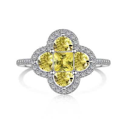 [ELAN LUXE]Luxurious Eternity Flower Shape Banquet Ring