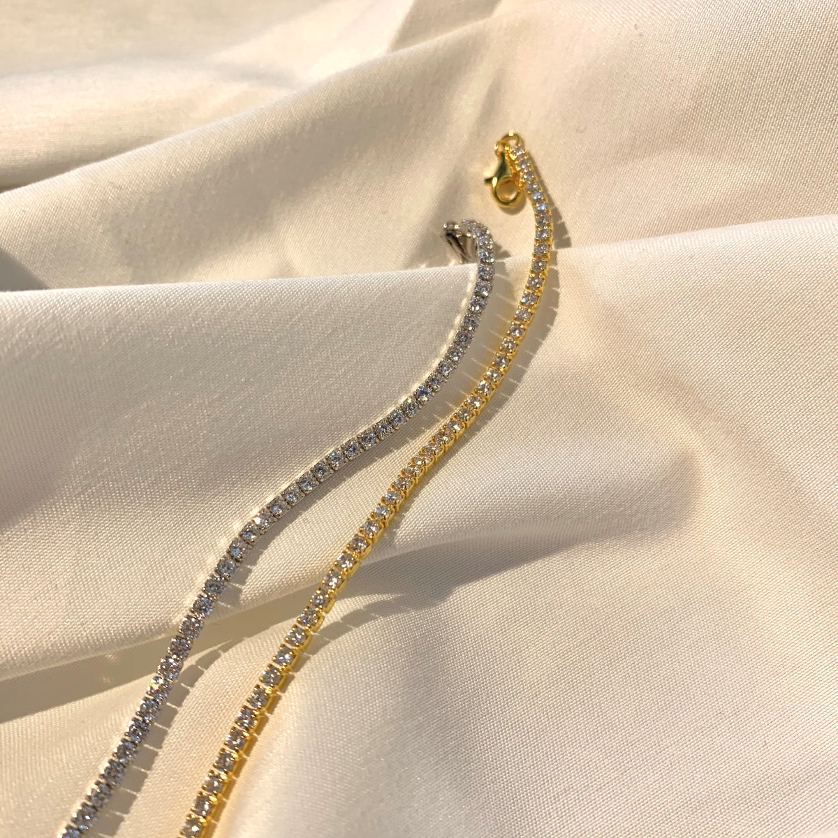 [ELAN LUXE]Radiant Shinning Princess Cut Tennis Bracelet