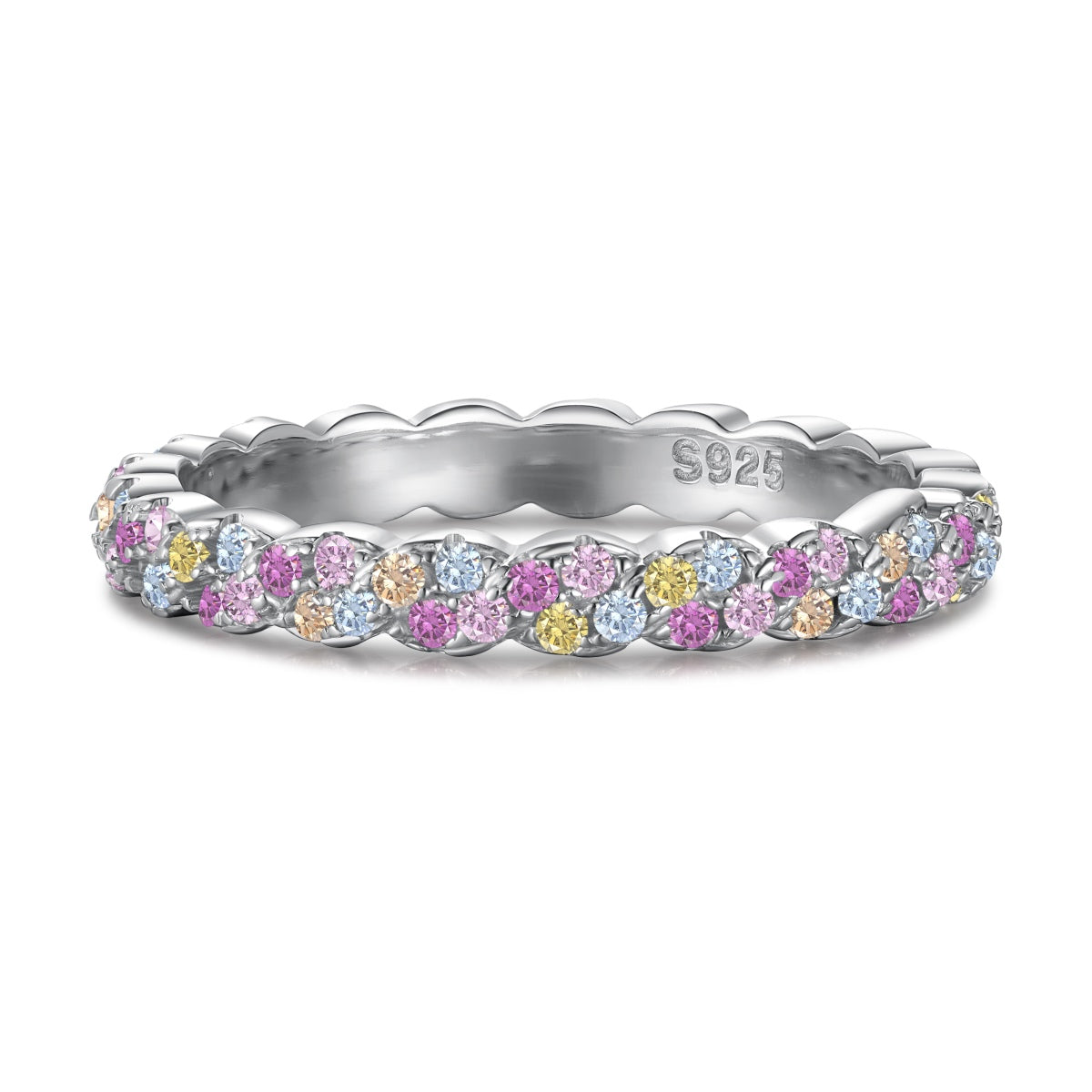 [ELAN LUXE]Dainty Ebullient Round Cut Daily Ring