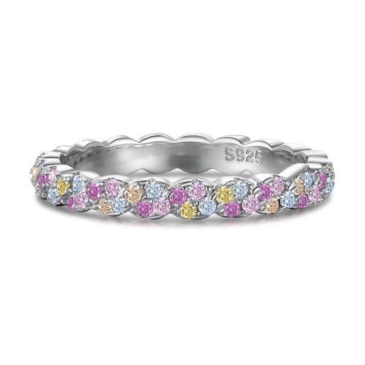 [ELAN LUXE]Dainty Ebullient Round Cut Daily Ring