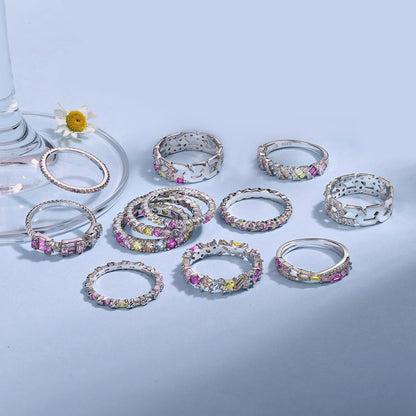 [ELAN LUXE]Radiant Sparkling Round Cut Daily Ring