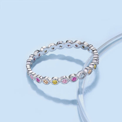[ELAN LUXE]Radiant Sparkling Round Cut Daily Ring