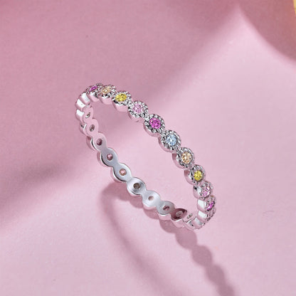 [ELAN LUXE]Radiant Sparkling Round Cut Daily Ring