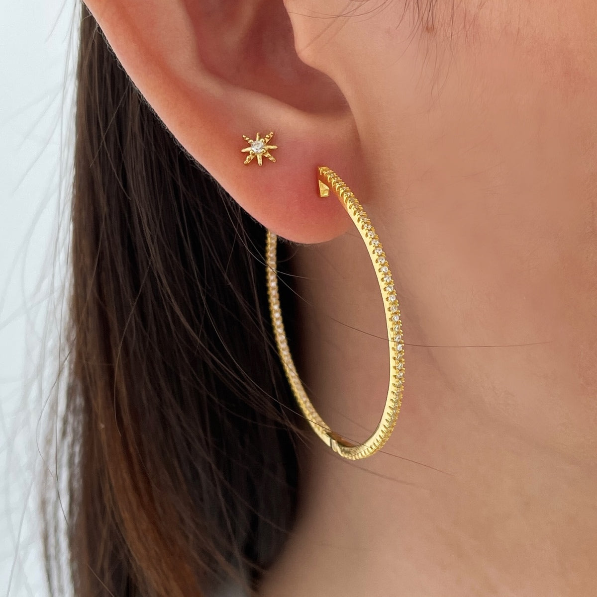 [ELAN LUXE]Popular Large Hoop Earrings