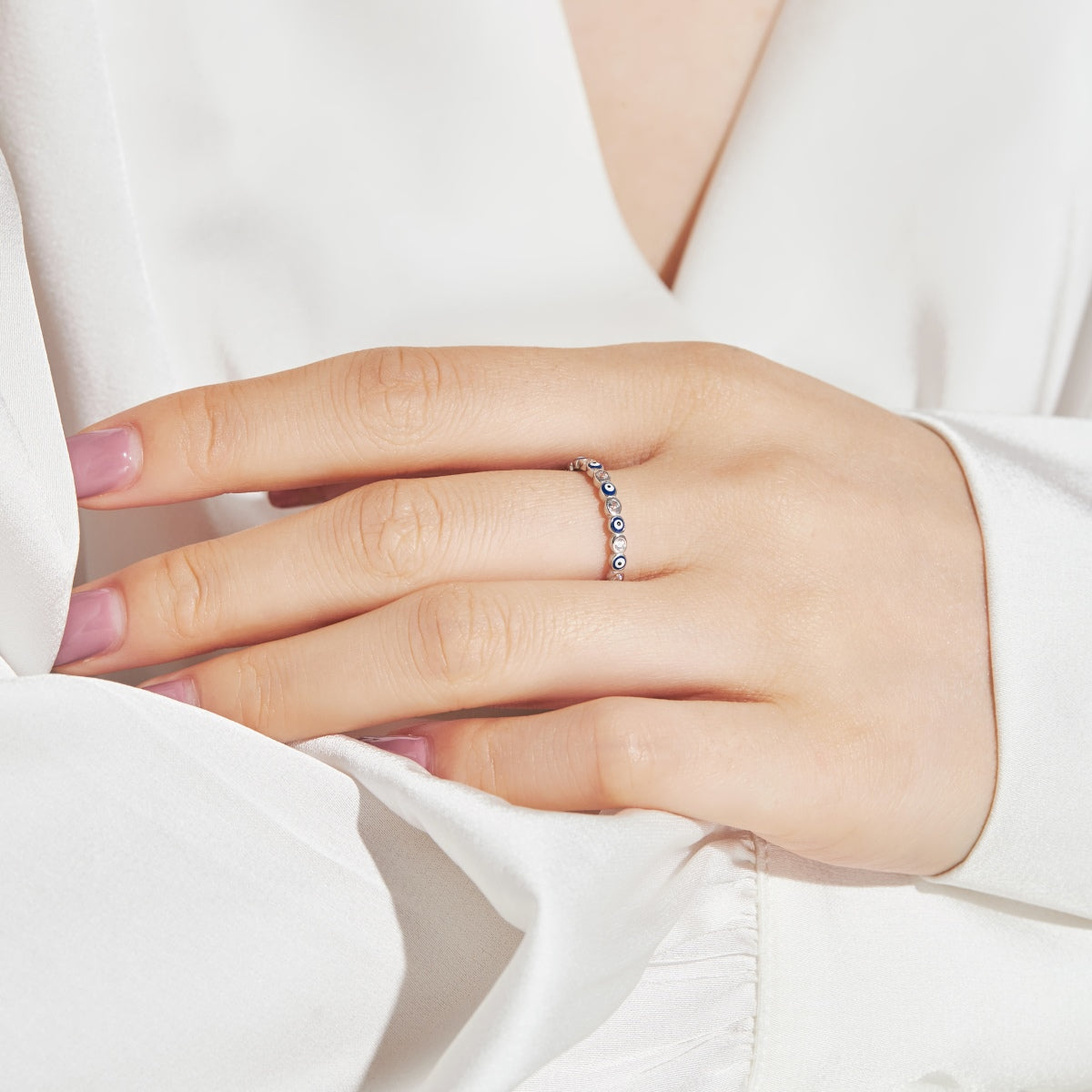 [ELAN LUXE]Sparkling Vibrant Round Shape Daily Ring