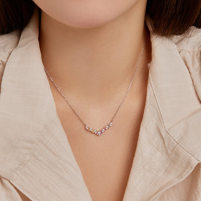 [ELAN LUXE]Dazzling Rainbow Necklace