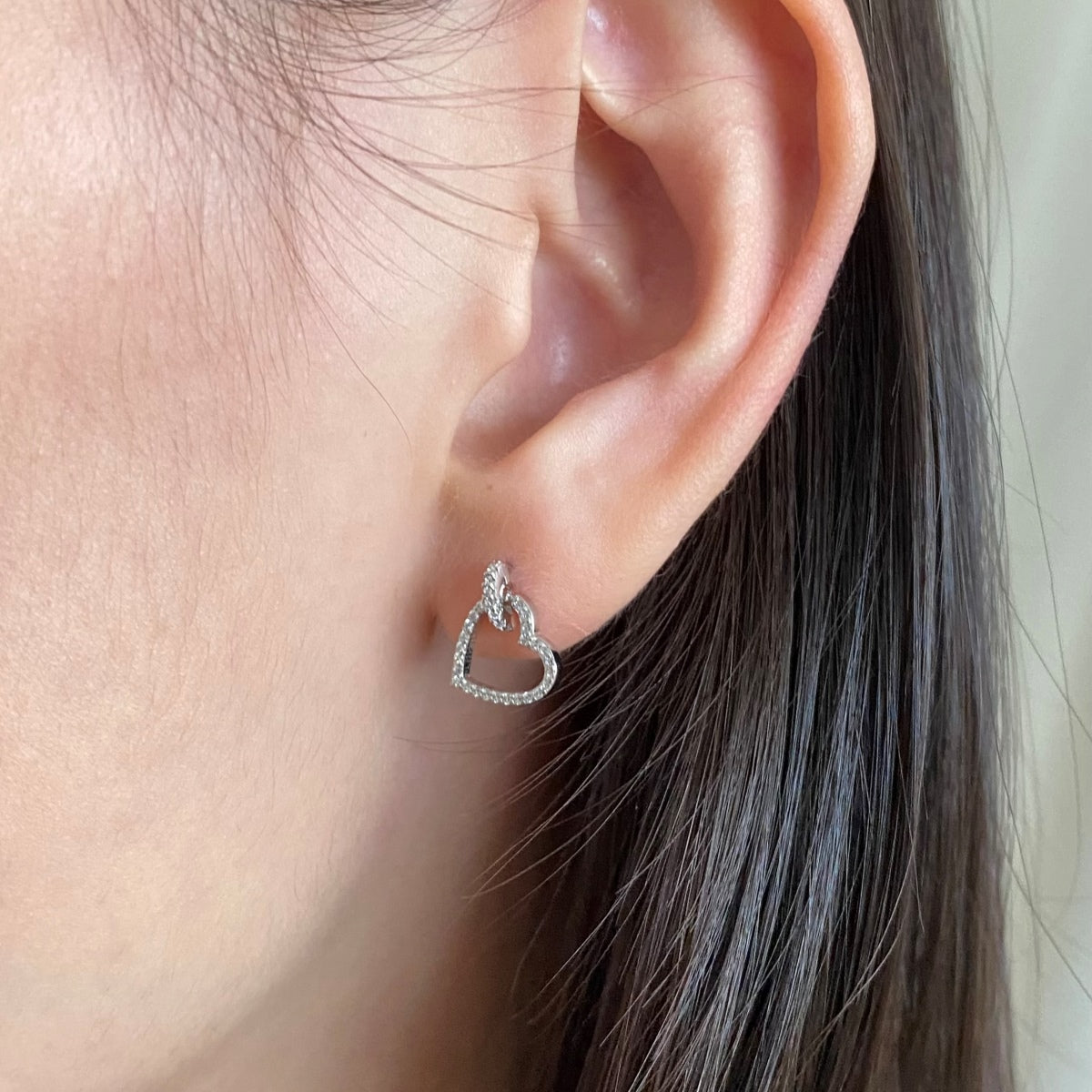 [ELAN LUXE]Dainty Heart Shape Earrings