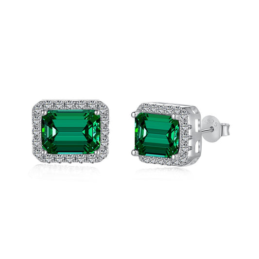 [ELAN LUXE]Luxurious Dainty Emerald Cut Banquet Earrings