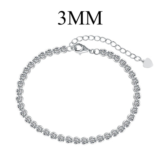 [ELAN LUXE]Ornate  Sparkling Round Cut Daily Bracelet