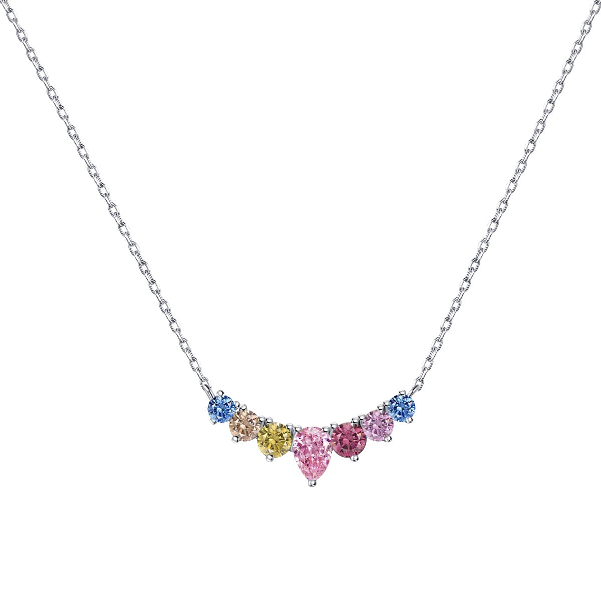 [ELAN LUXE]Dainty Colorful Heart Necklace