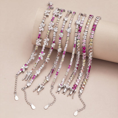 [ELAN LUXE]Ornate Colorful Butterfly Shape Round Cut Daily Bracelet