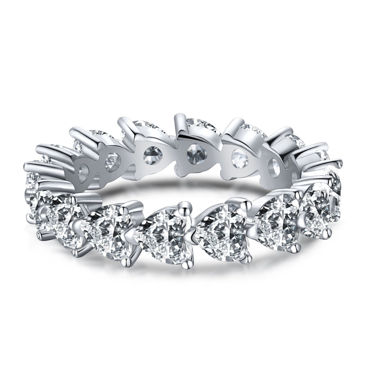 [ELAN LUXE]0.25 Carat Radiant Romance Heart Cut Lover Ring