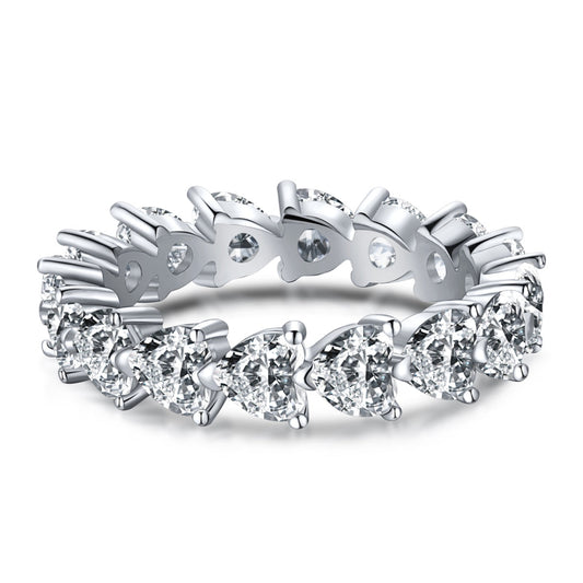 [ELAN LUXE]0.25 Carat Radiant Romance Heart Cut Lover Ring