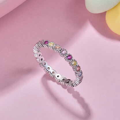 [ELAN LUXE]Exquisite Colorful Round Cut Party Ring