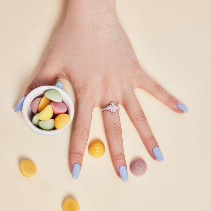 [ELAN LUXE]Luxurious Colorful Flower Shape Banquet Ring