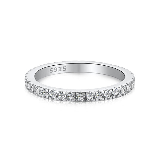 [ELAN LUXE]Delicate Sparkling Round Cut Daily Ring