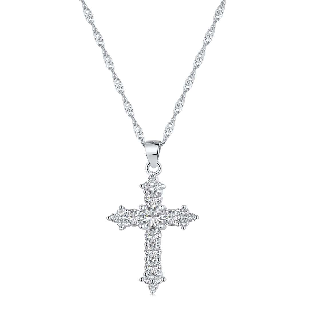 [ELAN LUXE]Delicate Cross Shape Necklace