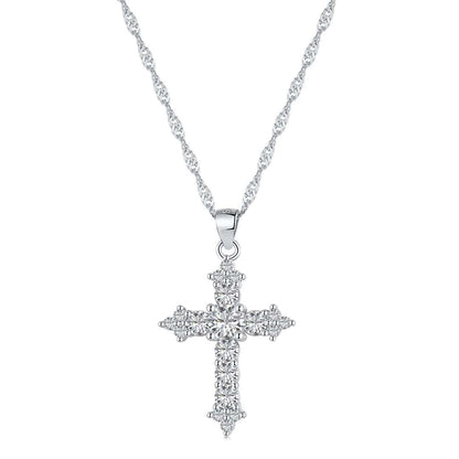 [ELAN LUXE]Delicate Cross Shape Necklace
