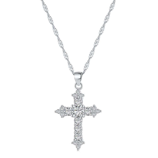 [ELAN LUXE]Delicate Cross Shape Necklace