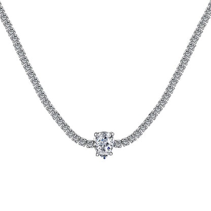 [ELAN LUXE]1.0 carat Unique Pear Cut Tennis Necklace