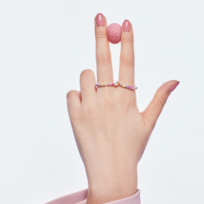 [ELAN LUXE]Exquisite Multicolored Emerald Cut Daily Ring