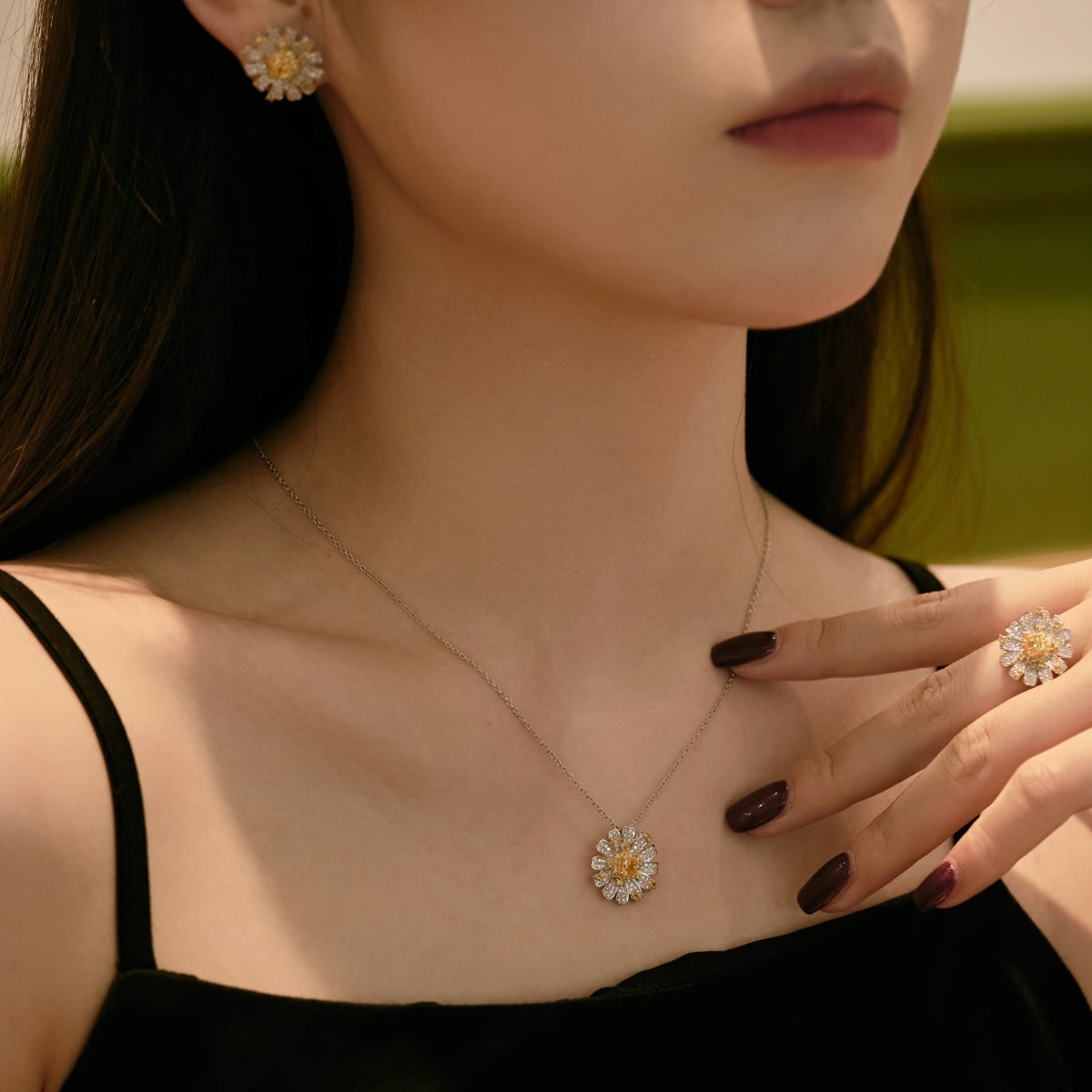 [ELAN LUXE]Exquisite Daisy Necklace