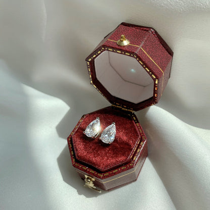 [ELAN LUXE]Ornate Water Drop Shape Earrings