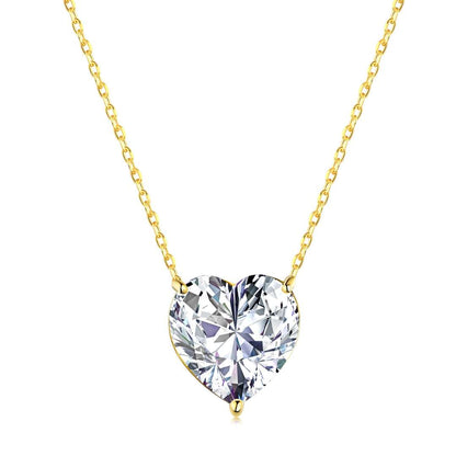[ELAN LUXE]6.0 carat Radiant Heart Shape Necklace