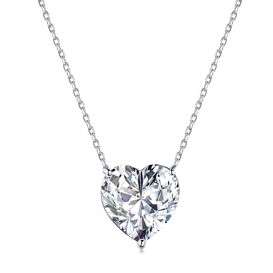 [ELAN LUXE]6.0 carat Radiant Heart Shape Necklace