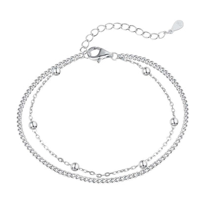 [ELAN LUXE]Delicate Bead Double Layer Bracelet