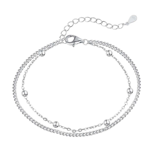 [ELAN LUXE]Delicate Bead Double Layer Bracelet
