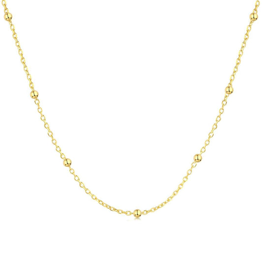 [ELAN LUXE]Small Bead Clavicle Chain Simple Necklace