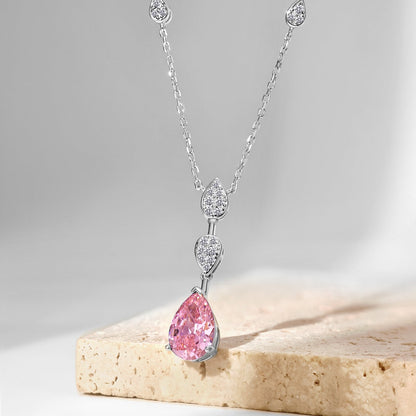 [ELAN LUXE]Dazzling Pear Cut Necklace