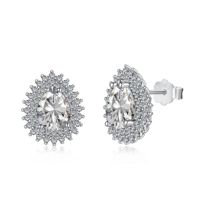 [ELAN LUXE]Delicate Gorgeous Pear Cut Daily Earrings