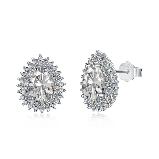[ELAN LUXE]Delicate Gorgeous Pear Cut Daily Earrings