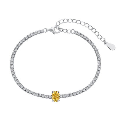 [ELAN LUXE]0.75 Carat Exquisite Oval Cut Daily Bracelet