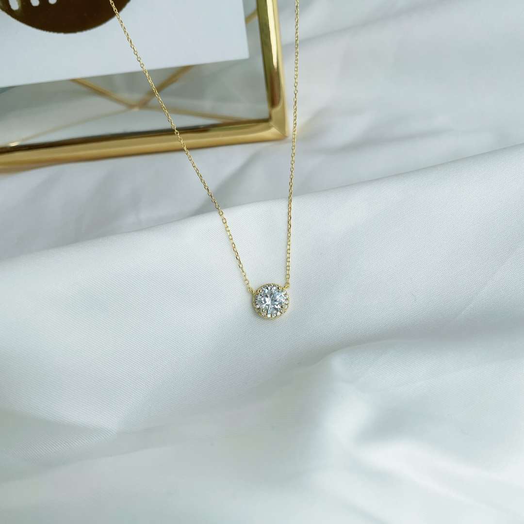 [ELAN LUXE]Luxurious Round Cut Necklace