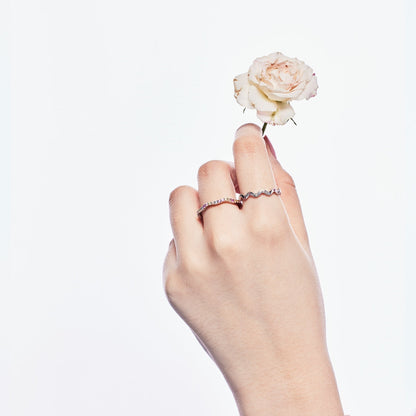 [ELAN LUXE]Ornate Vibrant Round Cut Daily Ring