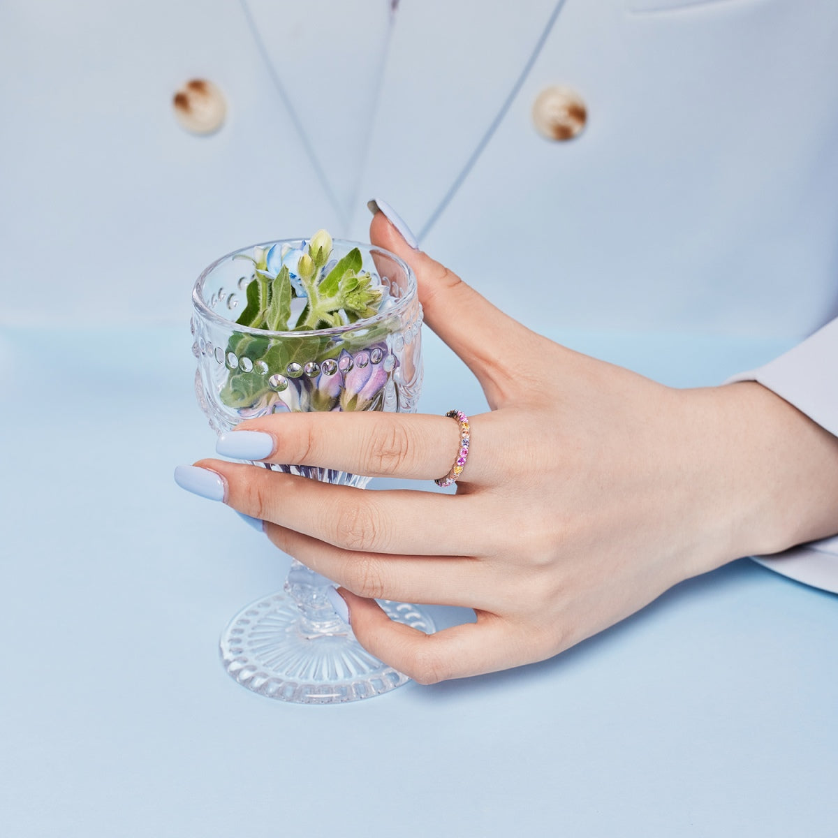 [ELAN LUXE]Dazzling Resplendent Round Cut Party Ring