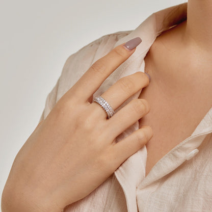 [ELAN LUXE]Ornate Colorful Radiant Cut Daily Ring