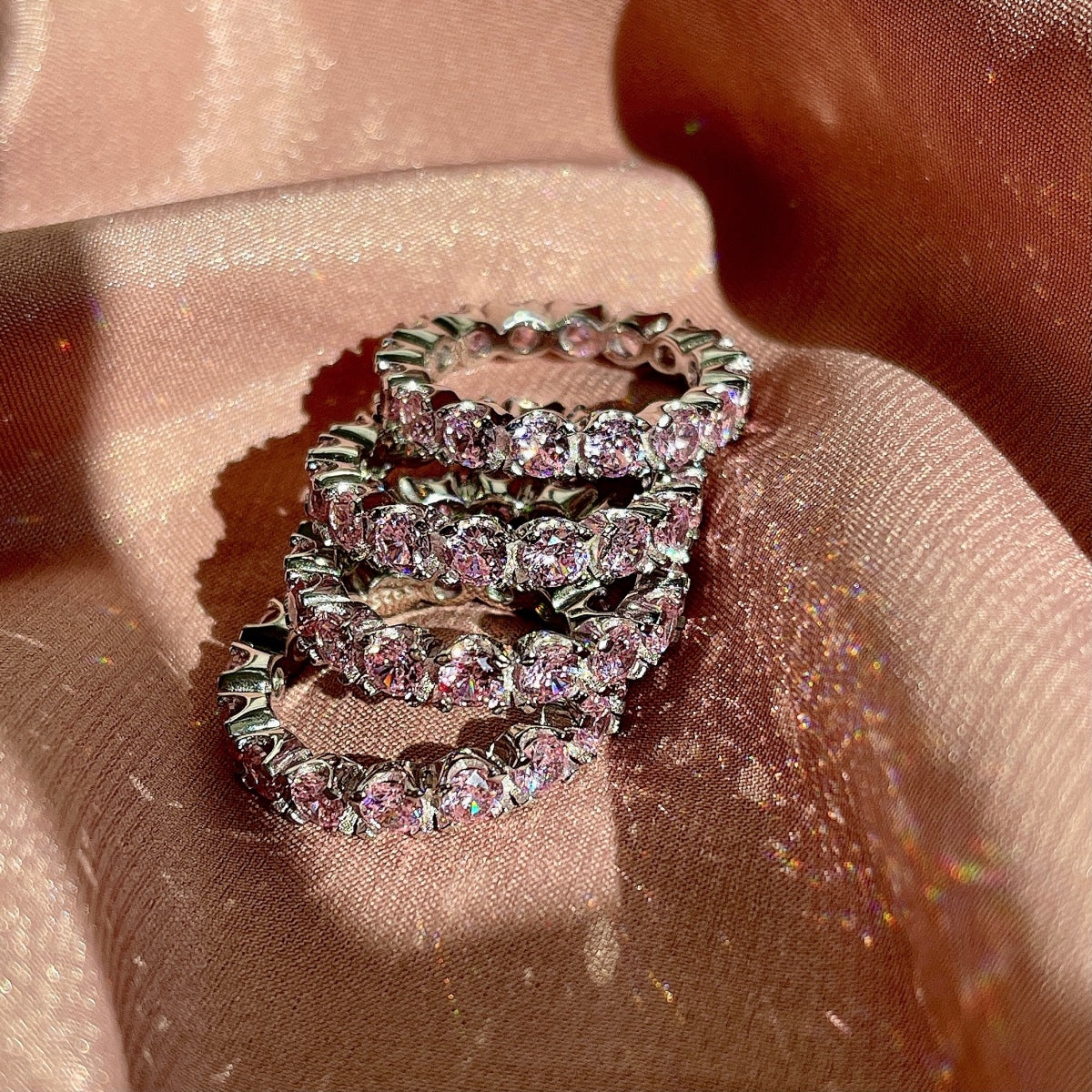 [ELAN LUXE]Eternity Round Cut Tennis Ring