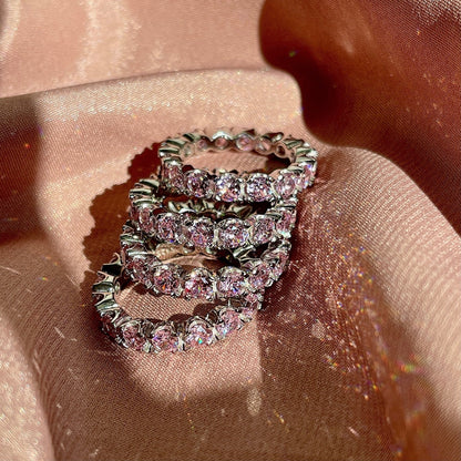 [ELAN LUXE]Eternity Round Cut Tennis Ring
