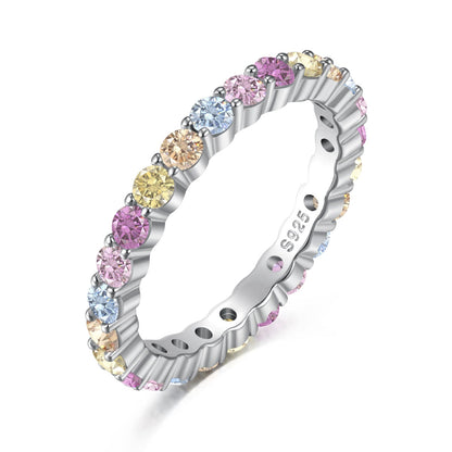 [ELAN LUXE]Elegant Vivid Round Cut Daily Ring