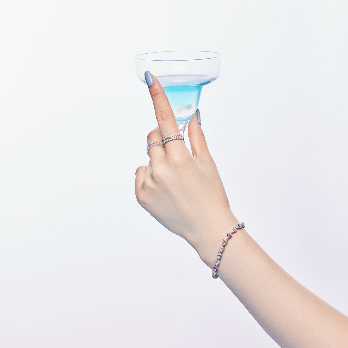 [ELAN LUXE]Radiant Water Drop Shape Daily Bracelet