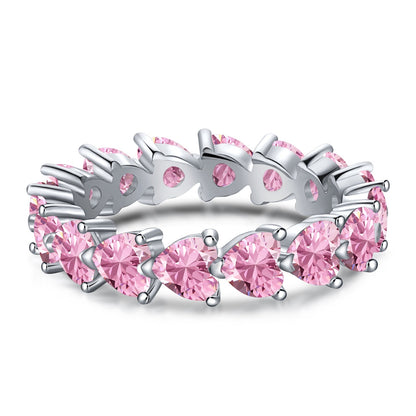 [ELAN LUXE]0.25 Carat Radiant Romance Heart Cut Lover Ring