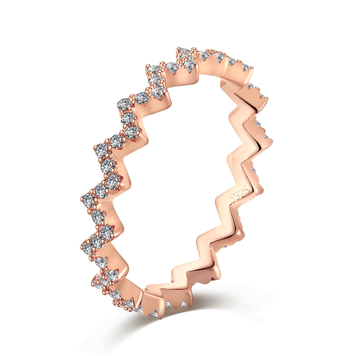 [ELAN LUXE]Delicate Enchanting Wave Shape Daily Ring