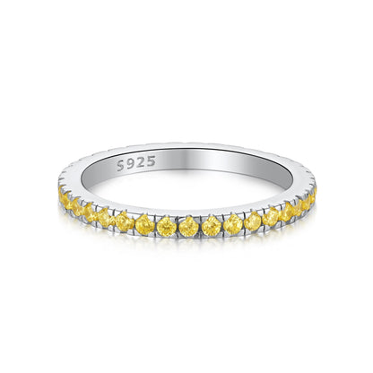 [ELAN LUXE]Delicate Sparkling Round Cut Daily Ring